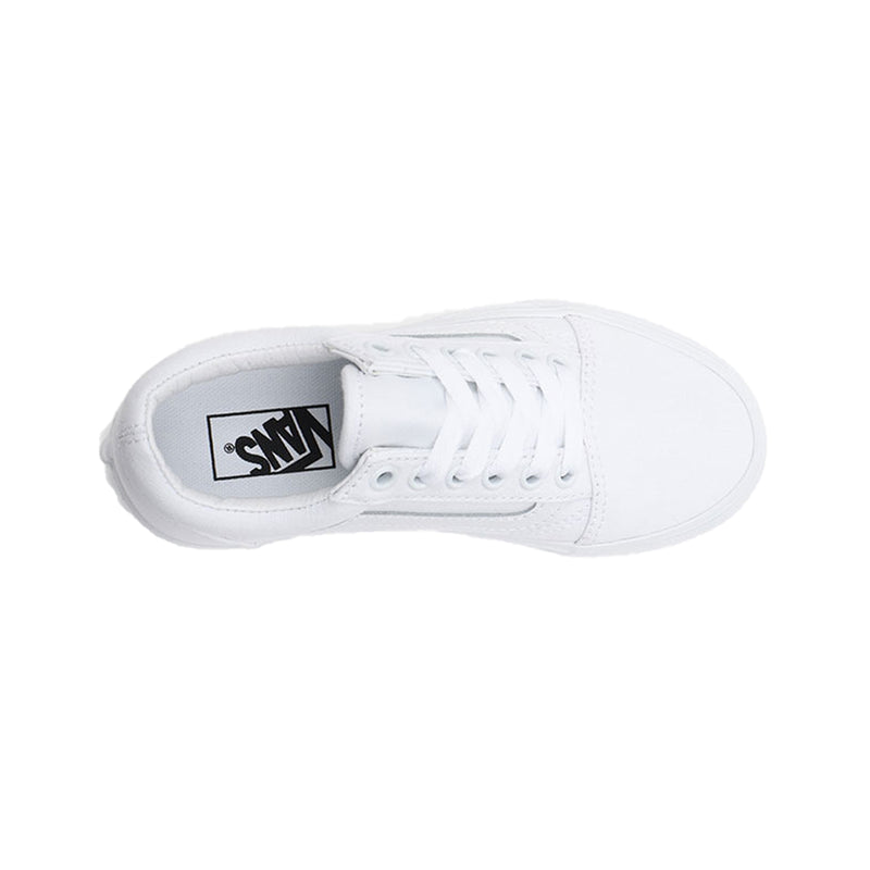 Vans Pre School K Old Skool Low Top Shoes VN0A4BUUQLZ1 True White/True White