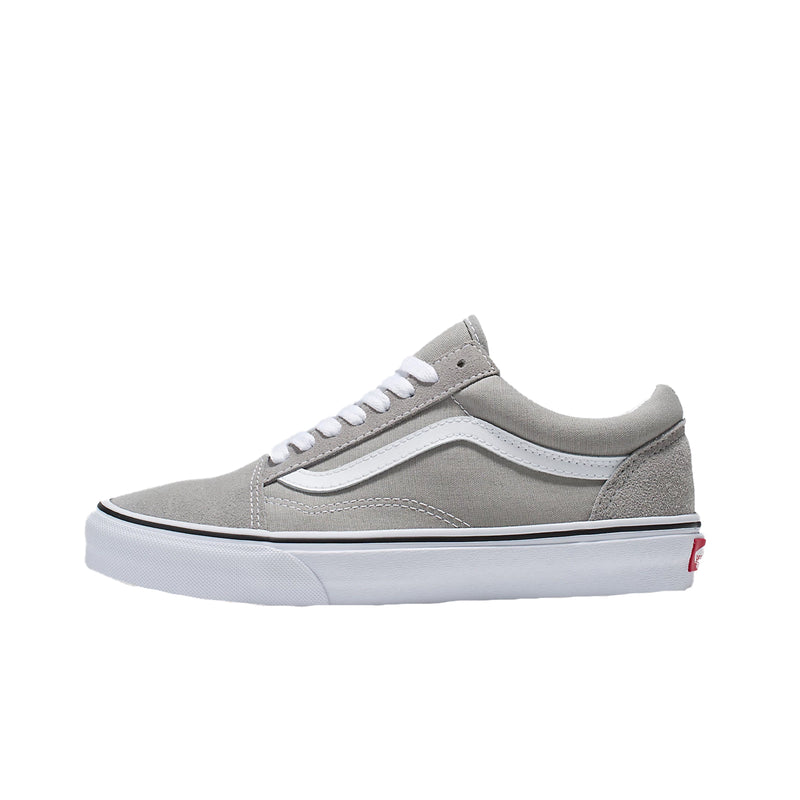 Vans Womens Old Skool Low Top Shoes VN0A4U3BIYP1 Drizzle/True White