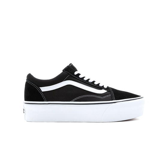 Vans Unisex Fu Old Skool Stackform Low Top Shoes VN0A7Q5M6BT1 Suede Black/True White