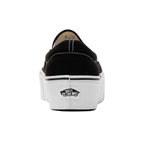 Vans Womens Classic Slip-On Stackform Low Top Sneakers VN0A7Q5RBMX1 Canvas Black/True White