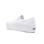 Vans Womens Classic Slip-On Stackform Low Top Sneakers VN0A7Q5RW001 Canvas True White