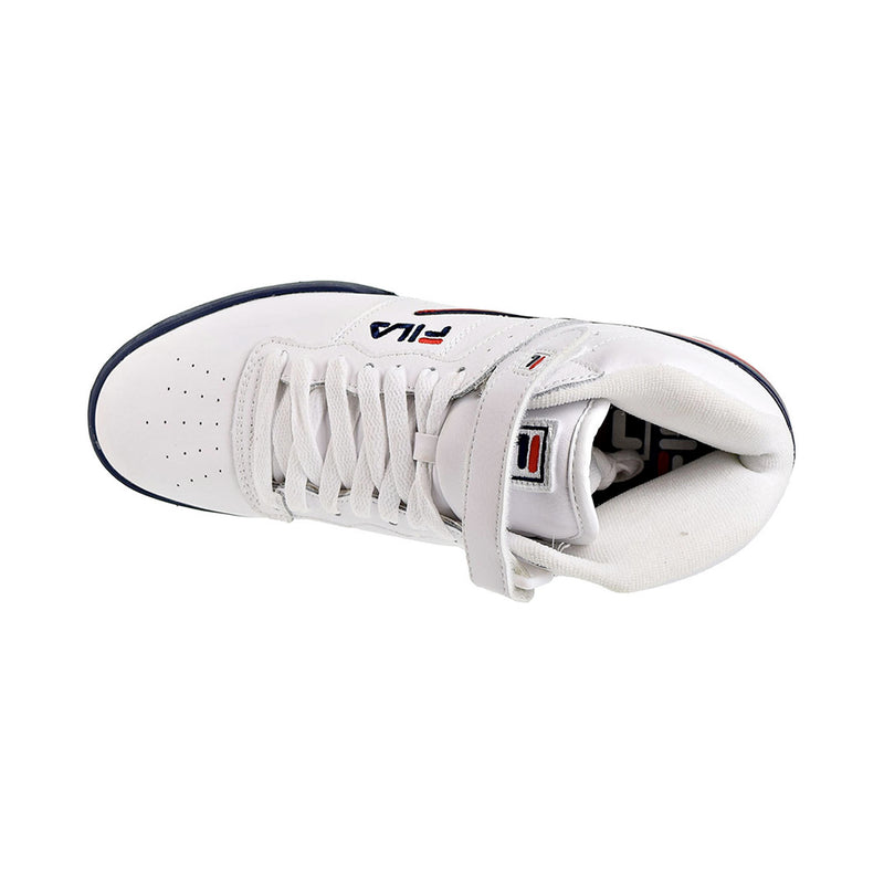 Fila Mens F-13V Leather Sneakers 1Vf059Lx-100 White/Navy/Red
