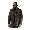 Vicious Mens Embellish Rhinestone Jacket VC510B Camo Brown
