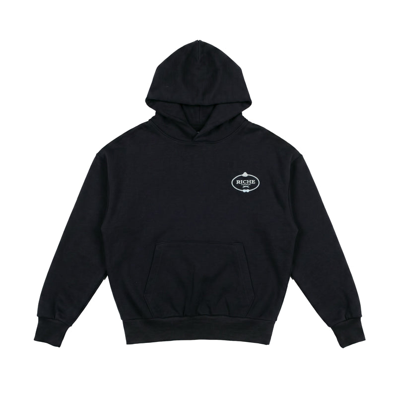 Vie Riche Mens Blank Pullover Hoodie BKHD101-BLK Black