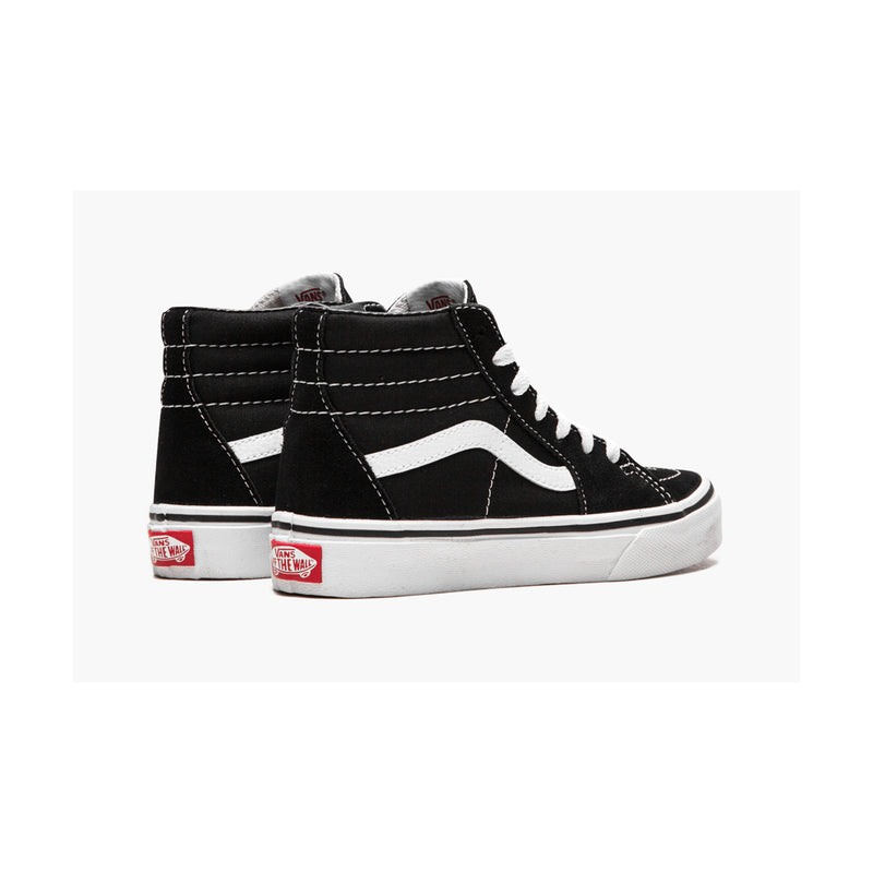 Vans Kids Sk8-Hi Black/True White Skate Shoe 3 Kids US