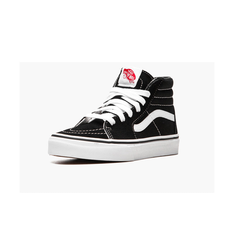 Vans Kids Sk8-Hi Skateboarding Shoes (13 Little Kid M, Black/True White)