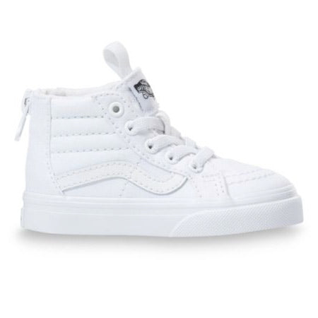 Vans Toddlers Sk8-Hi Top Zip Sneakers Vn0A4Bv1-Qlz True White/True White