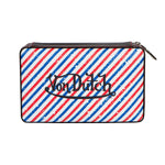 Von Dutch Mens Barbershop Print Cigar Box Cigar Box BB2393 Black/White/Red/Blue