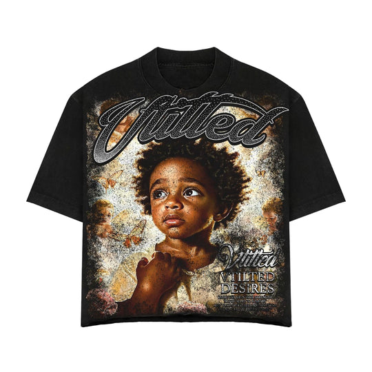 Vtilted Mens Shadows Crew Neck T-Shirt VTS-17 Jet Black