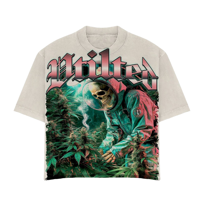 Vtilted Mens Haze Crew Neck T-Shirt VTS-21 White