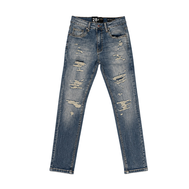 Waimea Mens Skinny Fit Jeans M8770DA-BLW Blue Wash