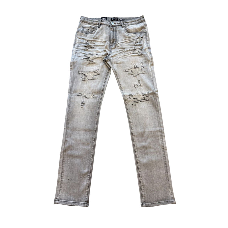 Waimea Mens Denim Skinny Fit Jeans M8770DA-GW Grey Wash
