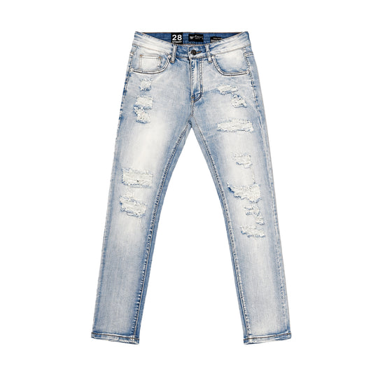 Waimea Mens Skinny Fit Jeans M8856DA-BLW Blue Wash
