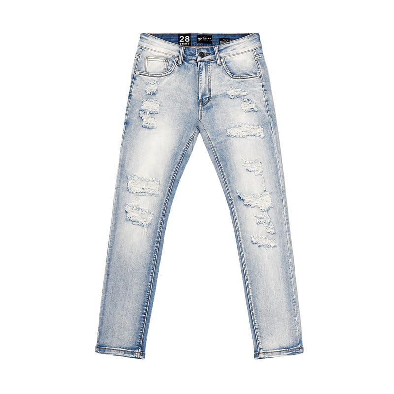 Waimea Mens Skinny Fit Jeans M8856DA-BLW Blue Wash