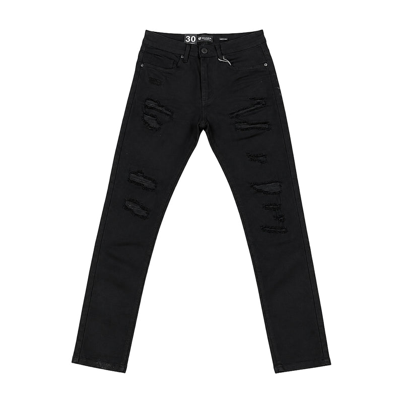 Waimea Mens Slim Fit Jeans M8856T-JB Jet Black