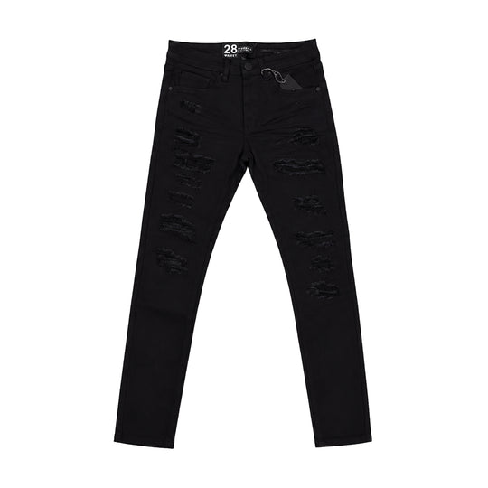 Waimea Mens Skinny Fit Jeans M8856TA-JB Jet Black