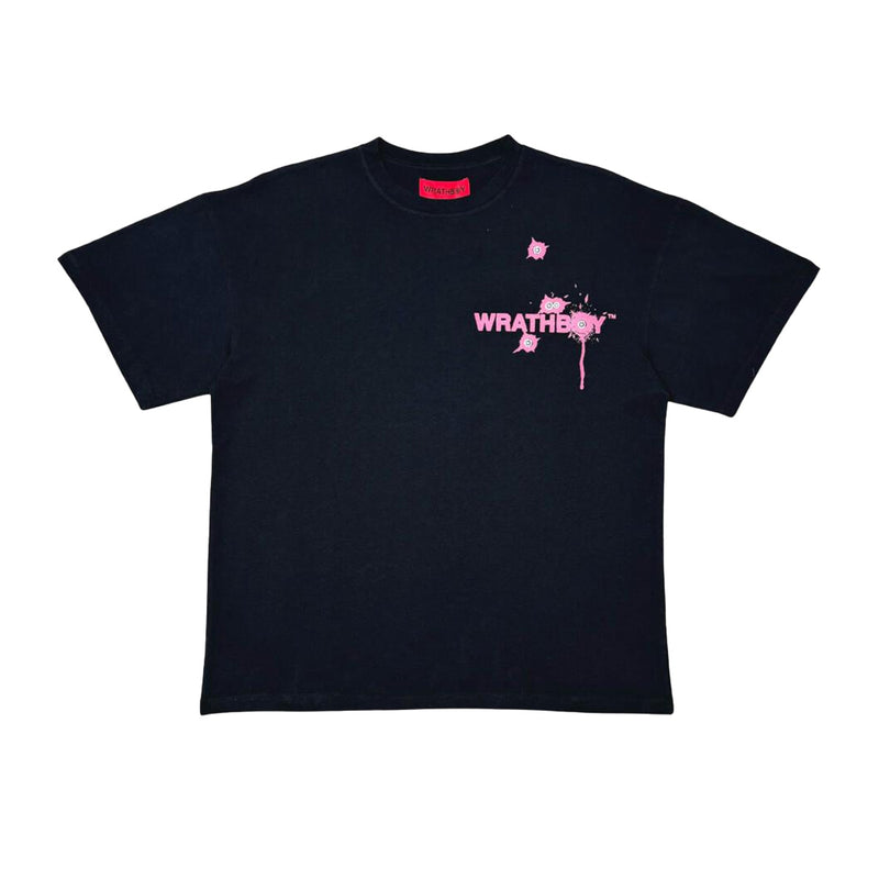 Wrathboy Mens Lust Gun Crew Neck T-Shirt WB04-097 Black