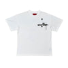Wrathboy Mens Lust Gun Crew Neck T-Shirt WB04-097 Off White