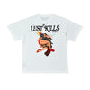 Wrathboy Mens Lust Gun Crew Neck T-Shirt WB04-097 Off White