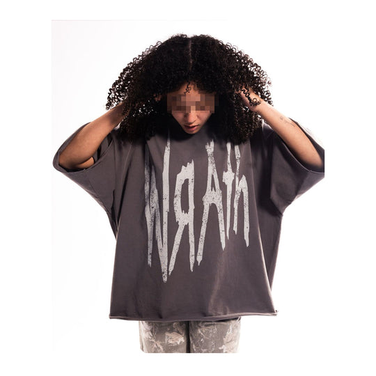 Wrathboy Mens 7 Sins Crew Neck T-Shirt WB05-099 Grey