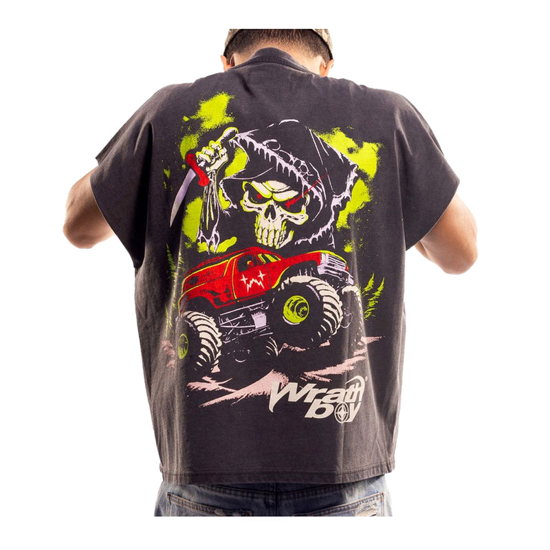 Wrathboy Mens Reaper Sleeveless T-Shirt WB05-114 Black