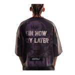 Wrathboy Mens Sin Now Cry Later Crew Neck T-Shirt WB05-115 Black