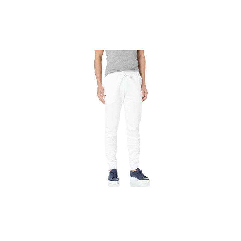 Lacoste Mens Sport Fleece Tennis Joggers XH5528-001 Blanc