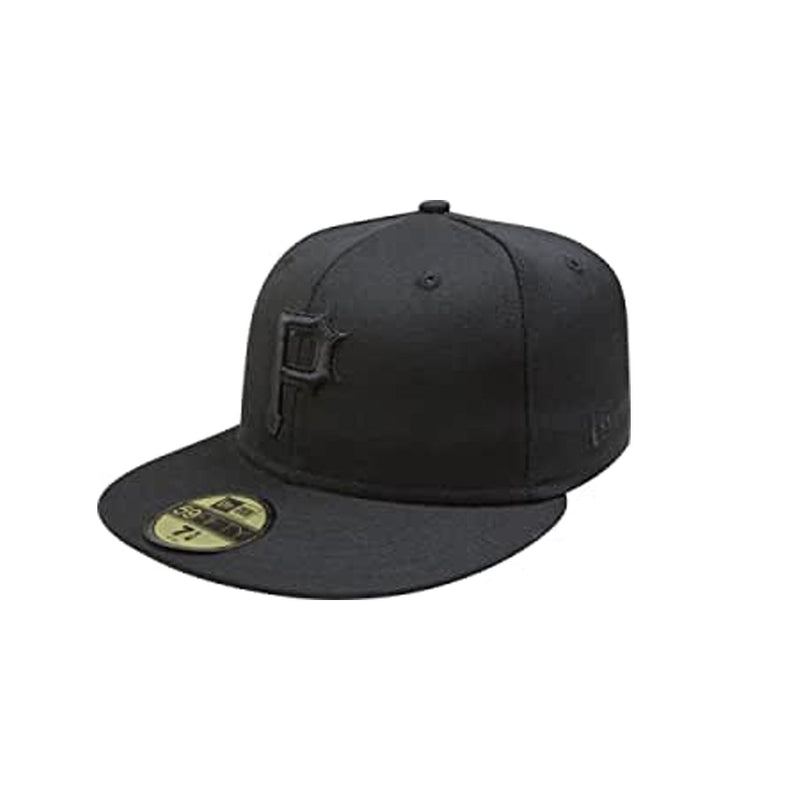 Mlb Pittsburgh Pirates Black On Black 59Fifty Fitted Cap, 7 7/8