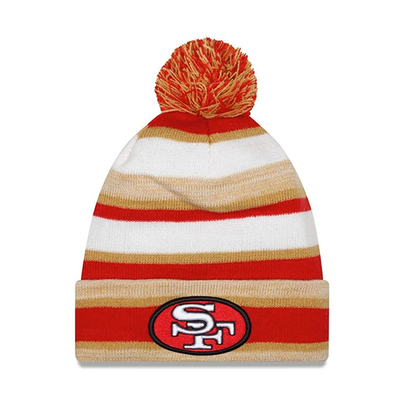 New Era San Francisco 49ers NFL Super Bowl XXIV Logo Striped Sport Knit Hat