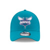 New Era Mens 9Forty Charlotte Hornets Adjustable Hat 11405615 Teal