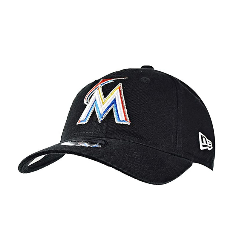 New Era Kids Miami Marlins 9Twenty Adjustable Hat Black