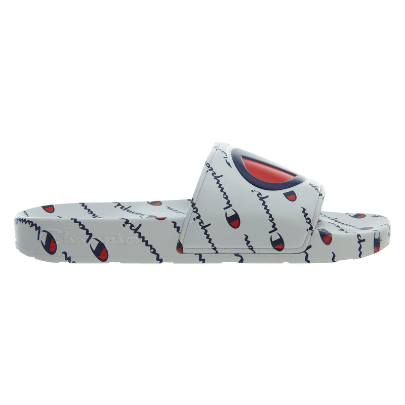 Champion Unisex Repeat Slides Sandals Flip Flops CM100080Y White/White Y6-W8