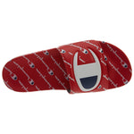 Champion Unisex Repeat Slides Sandals Flip Flops CM100082Y Red/Red
