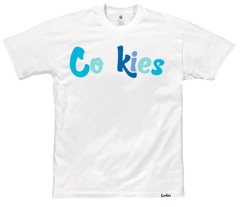 Cookies Mens Chateau Logo T-Shirt 1548T4546-WHITE / BLUE