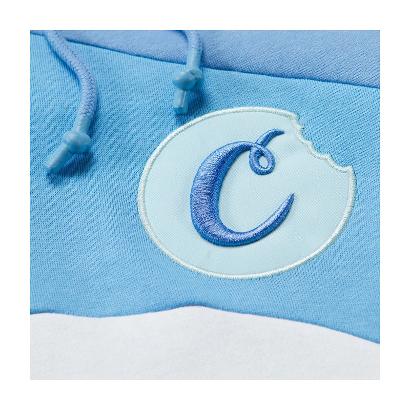 Cookies Mens Primavera Pieced Fleece Pullover  Hoodie 1549H4737-BLUE Blue
