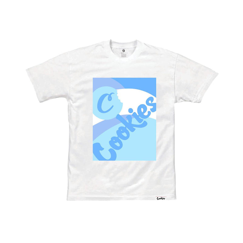 Cookies Mens Primavera Logo T-Shirt 1549T4743-WHITEBLUE White/Blue