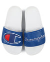 Champion Unisex Slides Sandals Flip Flops CM100067Y White/Royal Y3-W5