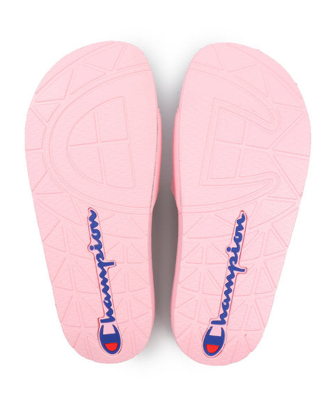 Champion Unisex Slides Sandals Flip Flops CM100098Y Pink/Pink Y4-W6