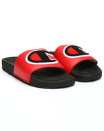 Champion Unisex Chenille Slides Sandals Flip Flops CM100138Y Red/Black