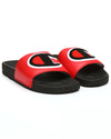 Champion Unisex Chenille Slides Sandals Flip Flops Cm100138Y Red/Black Y5-W7