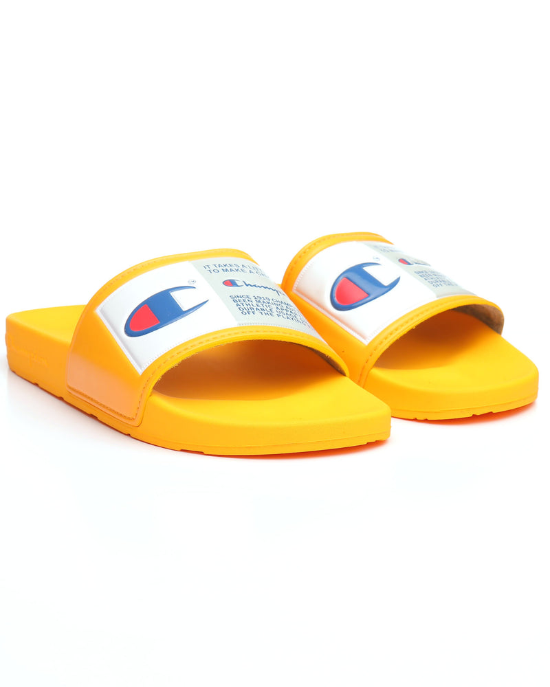 Champion Unisex Jock Slides Sandals Flip Flops Cm100143M Gold M8-W10