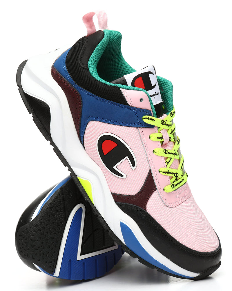 Champion Unisex 93 Eighteen Block Sneakers Cm100117Y Pink/Multi Y5.5-W7.5