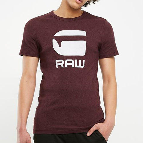 G-Star Raw Logo T-Shirts Drillon RTS Burgundy | Premium Lounge NY