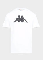 Kappa Mens Logo Zobi T-Shirts 303Wek0-904 Wht/Blk