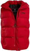J. Whistler Mens Bubble Vest Hood Puffer Jacket Jwhi-3558-RED Red/Red