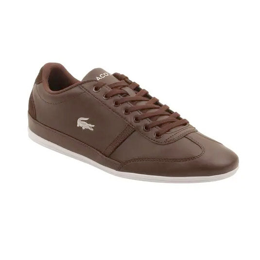 Lacoste Mens Misano 118 Sneakers 7-35CAM01342A6 Dk Brown/White | Premium Lounge NY
