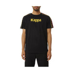 Kappa Mens Authentic Bendoc T-Shirts 37155Nw-A00 Black-Fuchsia