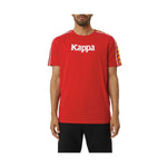 Kappa Mens Authentic Bendoc T-Shirts 37155Nw-A01 Red/Yellow Dk/Blue Dk/White