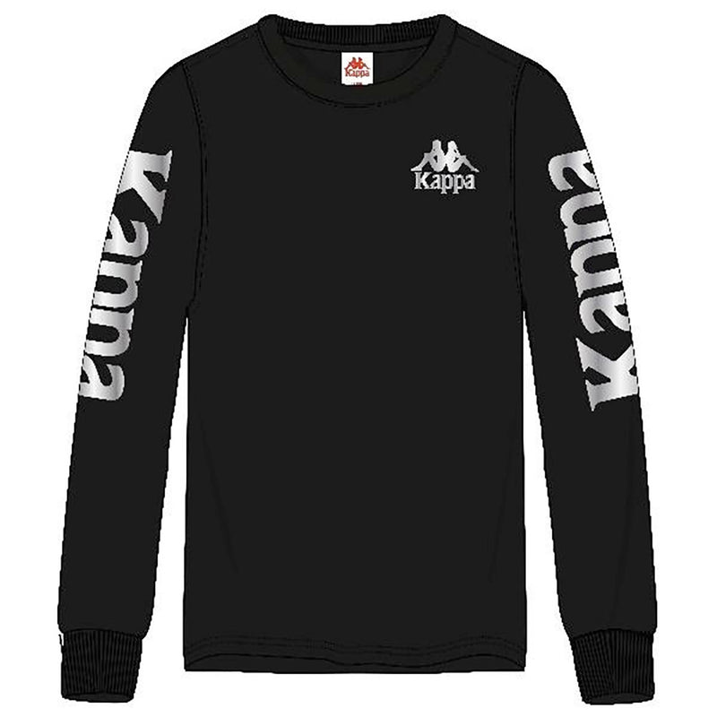 Kappa Mens 222 Banda Athletic T-Shirts 38116Ew-A0T Black/Grey