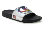 Champion Unisex Slides Sandals Flip Flops Cm100129M Metallic Silver M10-W12